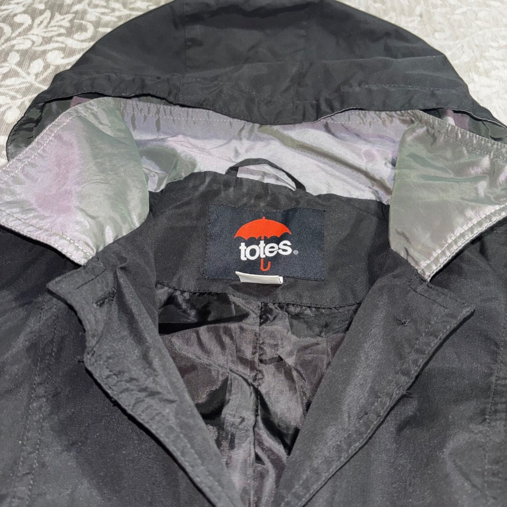 Totes Packable Rain Wind Jacket Lightweight Hoode… - image 2